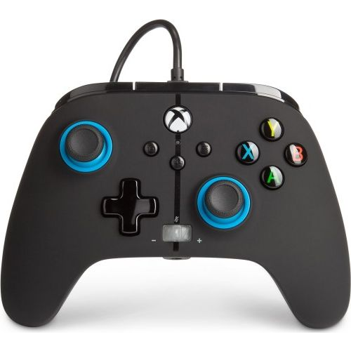 PowerA EnWired Xbox Series X|S / Xbox One vezetékes fekete-kék kontroller (1518817-01)-0