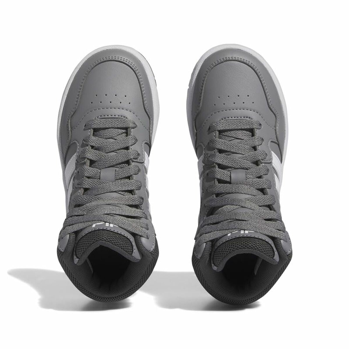 Sports Shoes for Kids Adidas Hoops 3.0 Mid Grey-5
