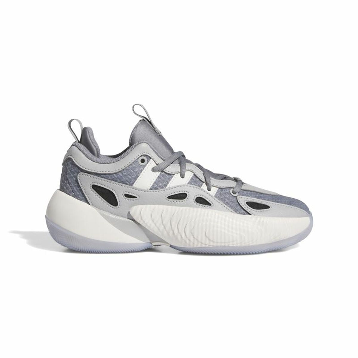 Basketball Shoes for Children Adidas Trae Unlimited White Grey-0