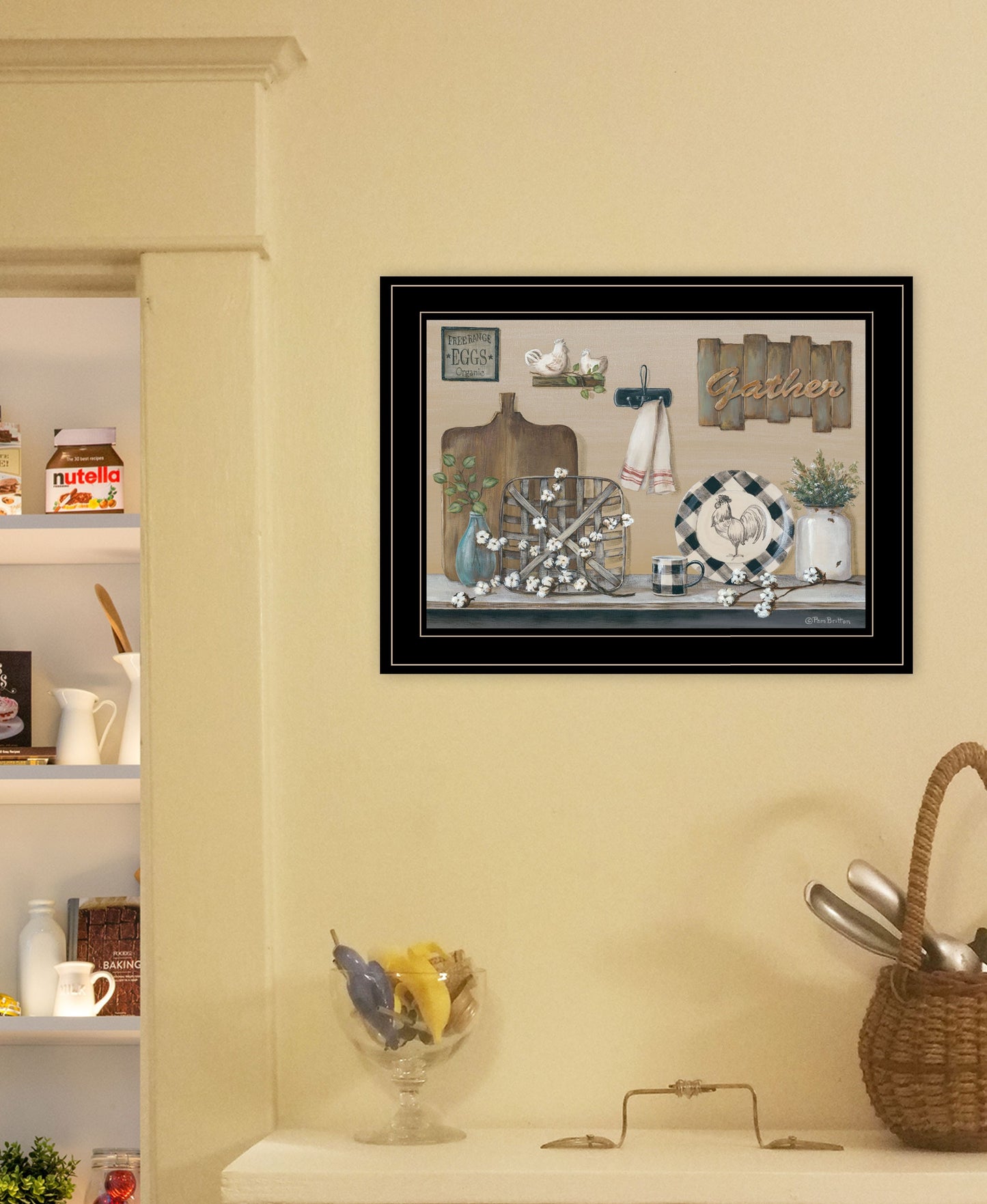 Farmhouse Kitchen Black Framed Print Kitchen Wall Art-4