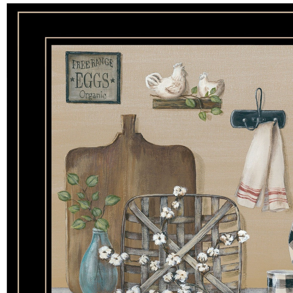 Farmhouse Kitchen Black Framed Print Kitchen Wall Art-3