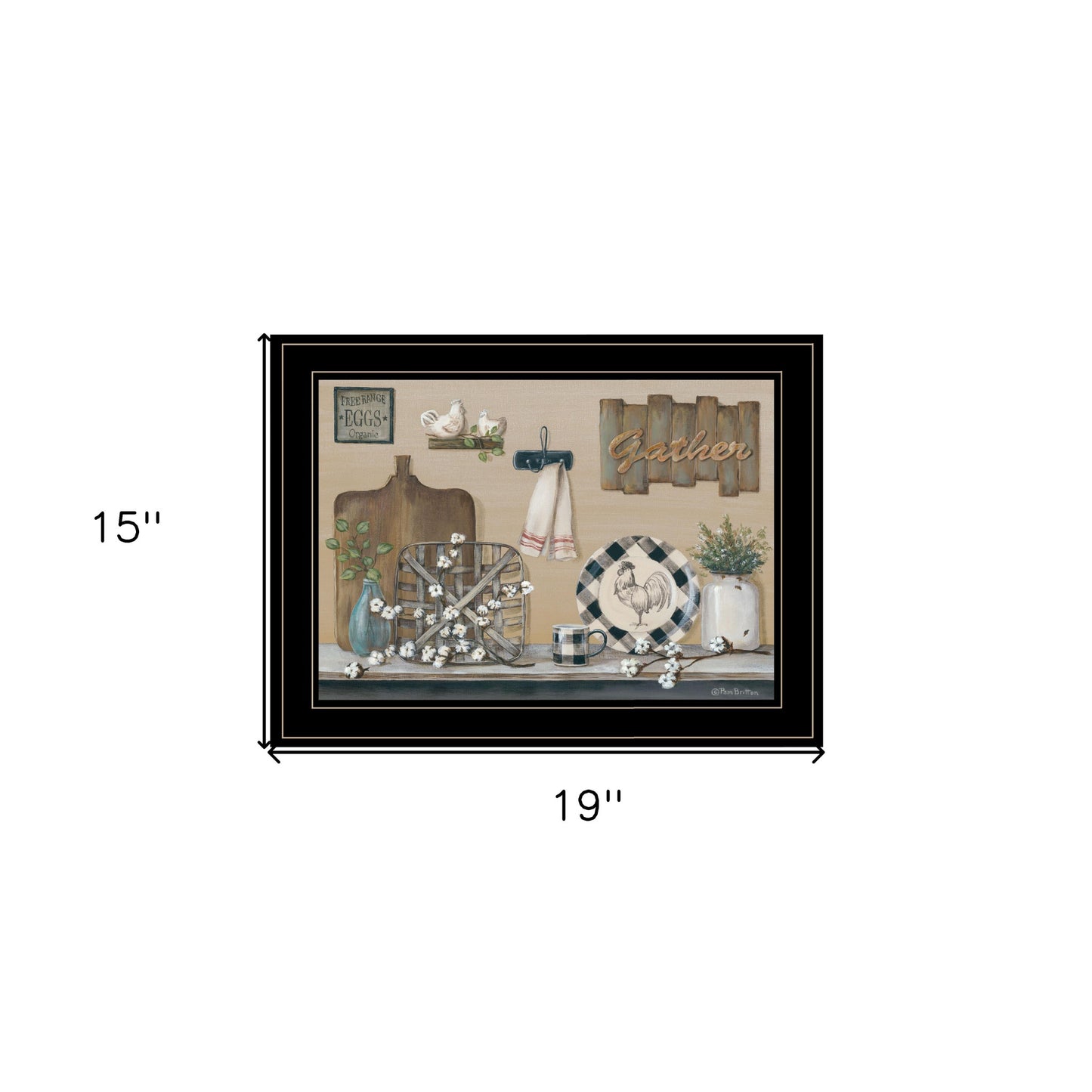 Farmhouse Kitchen Black Framed Print Kitchen Wall Art-5