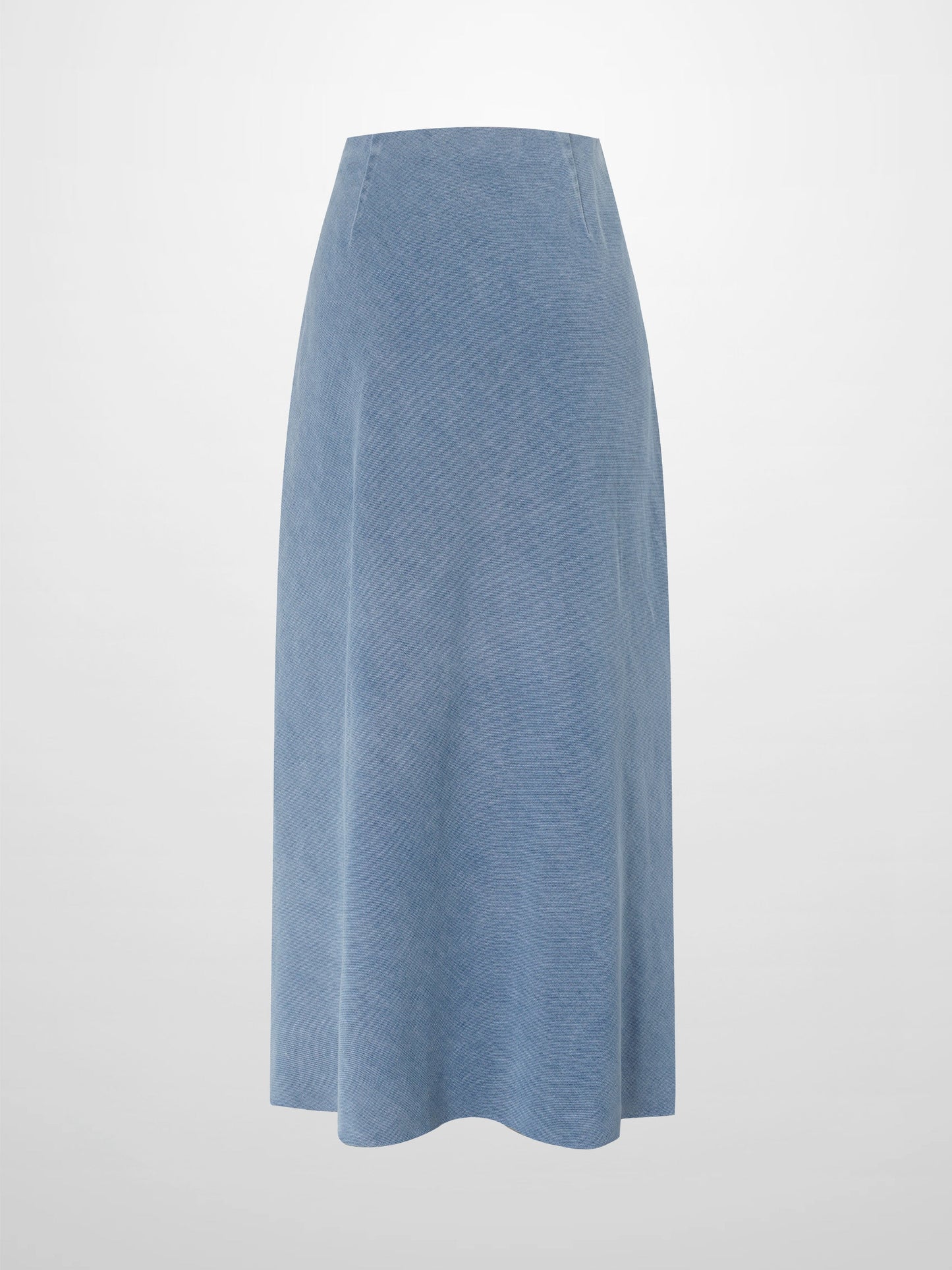 Classic Denim Skirt 37"-Light Blue-2