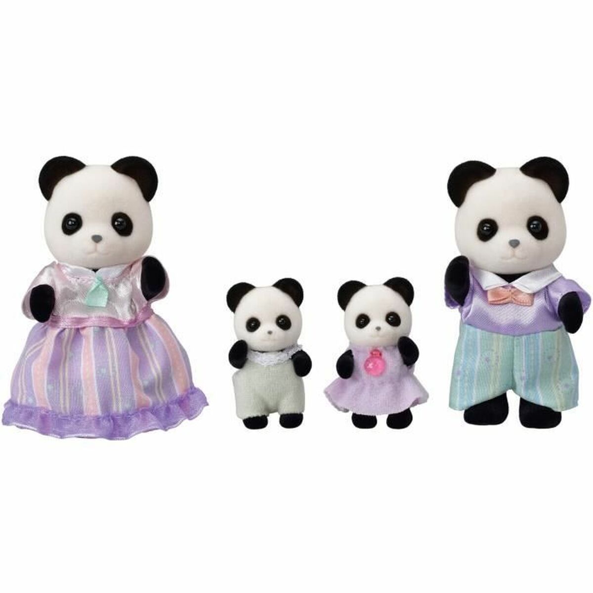Action Figures Sylvanian Families The Panda Family-1