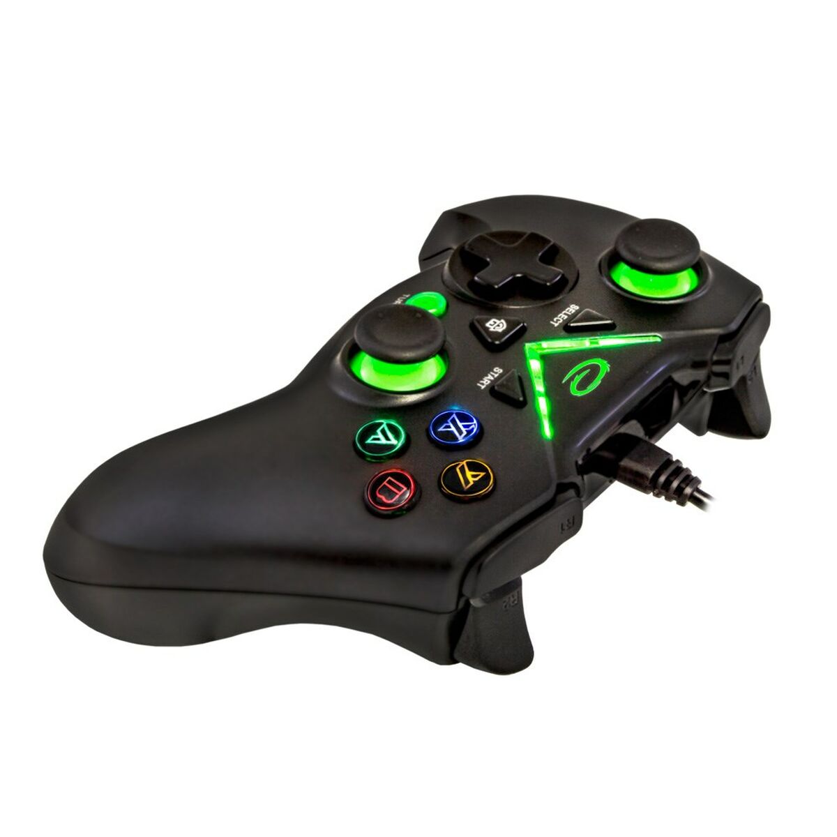 Gaming Control Esperanza Pirate EGG114K USB 2.0 Black Green Microsoft Xbox One PC Xbox Series X Xbox Series S-3