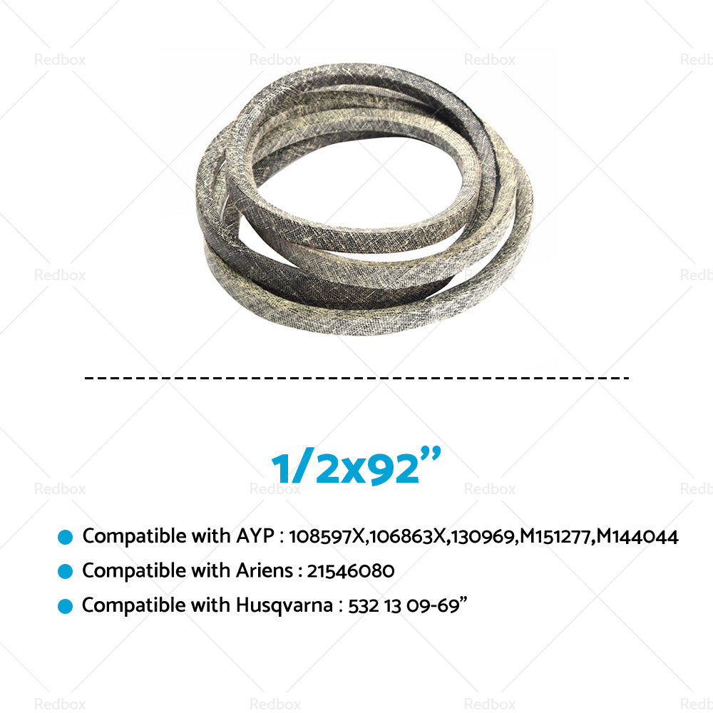 Drive Belt 532 13 09-69 Suitable For Selected Husqvarna,Craftsman ,Poulan Mowers-2