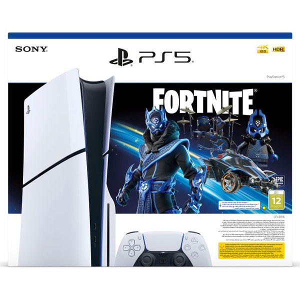 Sony PlayStation 5 Slim Fortnite Cobalt (PS5 LEMEZES SLIM FORTNITE BUNDLE)-0