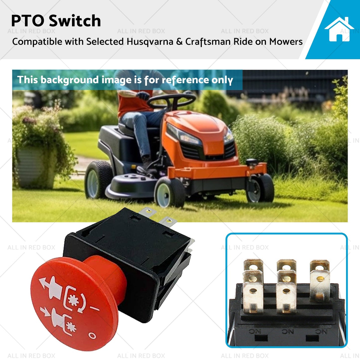 PTO Switch Suitable for Selected Husqvarna and Craftsman Ride on Mowers-0