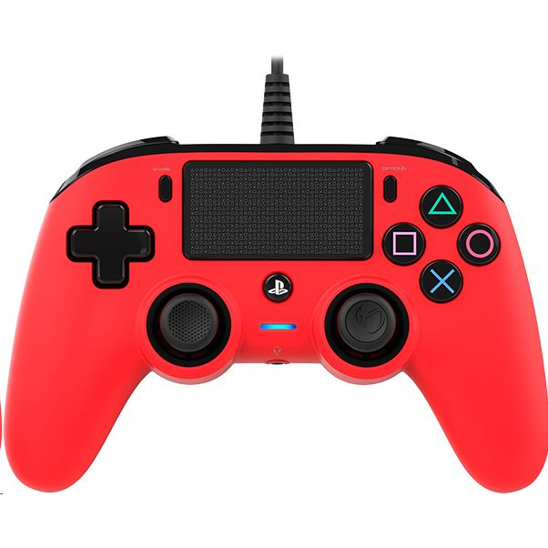 Controller cu fir Nacon Compact pentru Playstation 4, Rosu (PS4OFCPADRED)-0