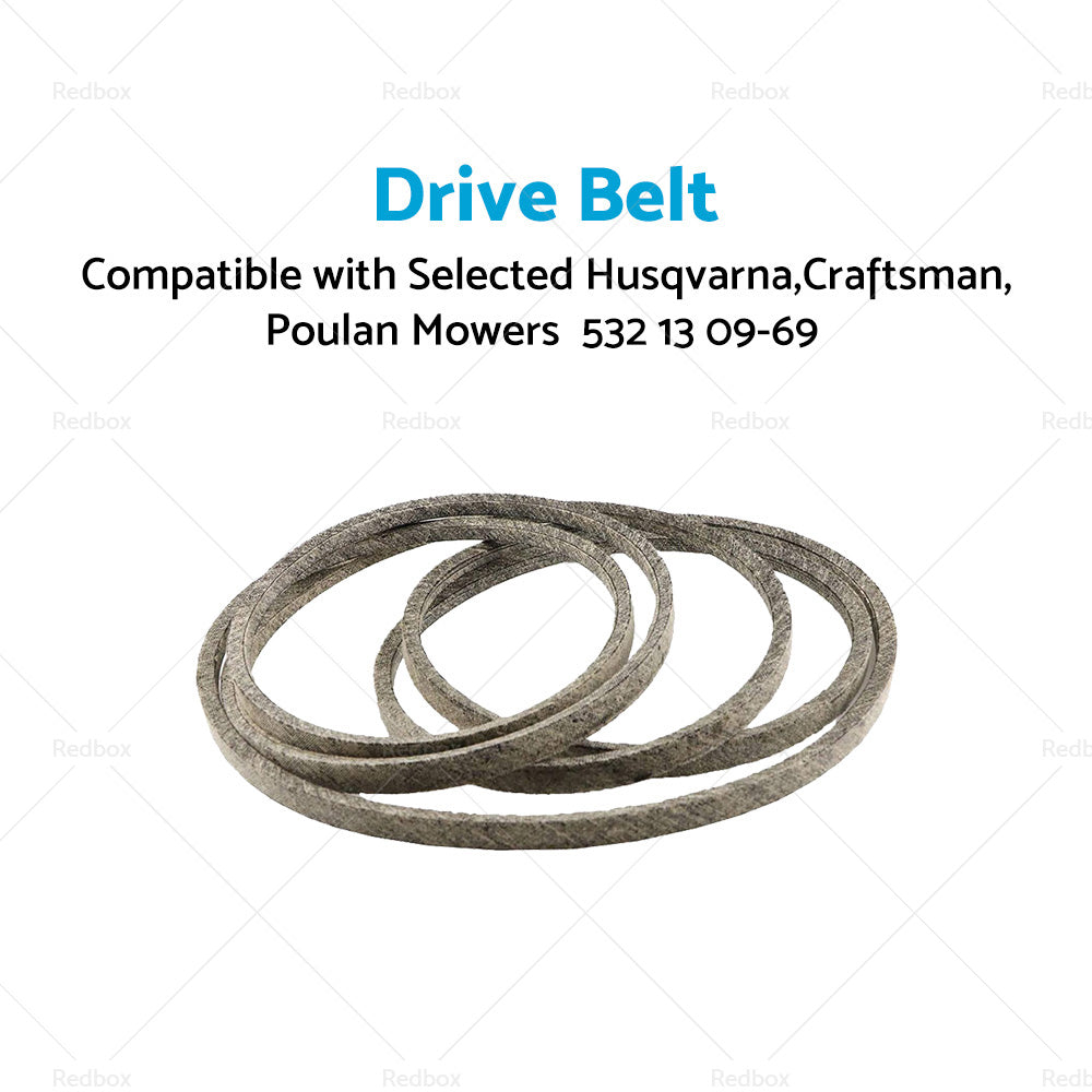 Drive Belt 532 13 09-69 Suitable For Selected Husqvarna,Craftsman ,Poulan Mowers-1