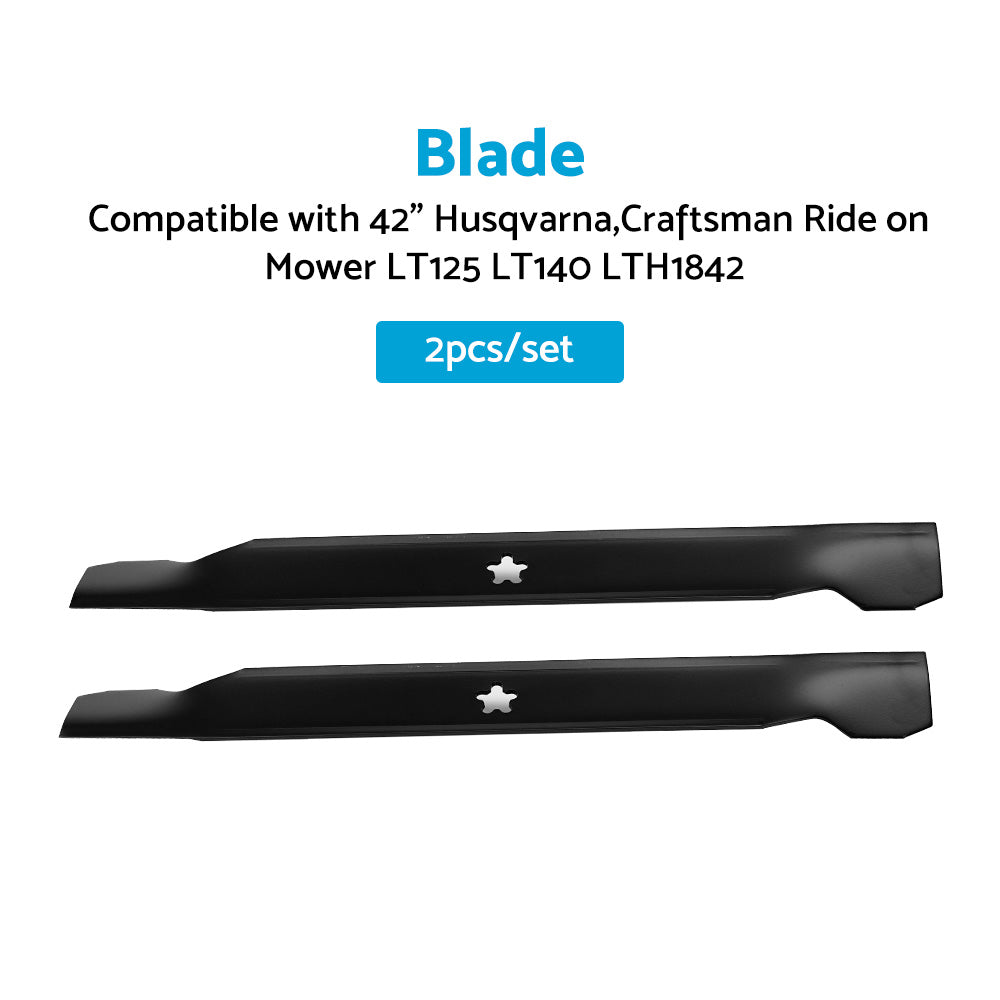 Blades Suitable For 42 inch Husqvarna,Craftsman Ride on Mower LT125 LT140 LTH1842-1