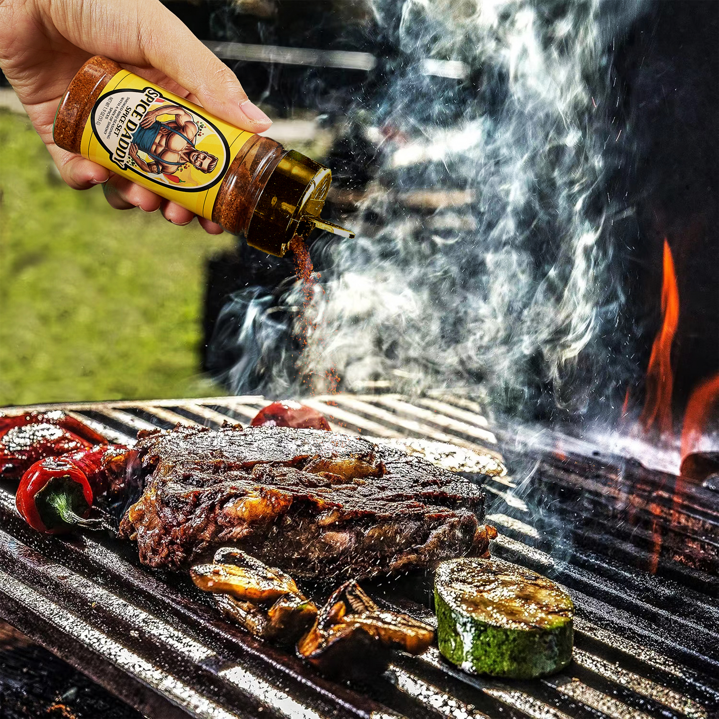 Spice Rub BBQ Gift Set - Hot Daddy, Sugar Daddy, Spice Daddy Barbecue Seasoning - Sweet, Spicy Gift for Him, Her - Fathers Day Dad Gifts Christmas Stocking Stuffers for Housewarming, Kitchen, Cooking-2