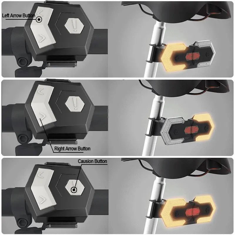 1 Set Turn Signals for Bicycle Front Rear Light-3