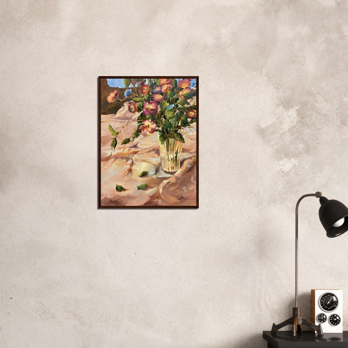"Blossoms in Bloom" Still Life Floral | 18x24 inch Wooden Framed Art Print | Original Artwork by American Artist Barbara Cleary-4
