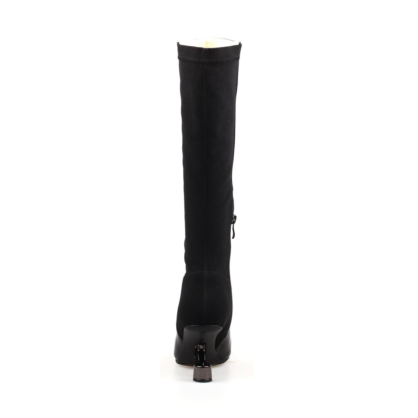 Black Knee-High Leather Boots-2