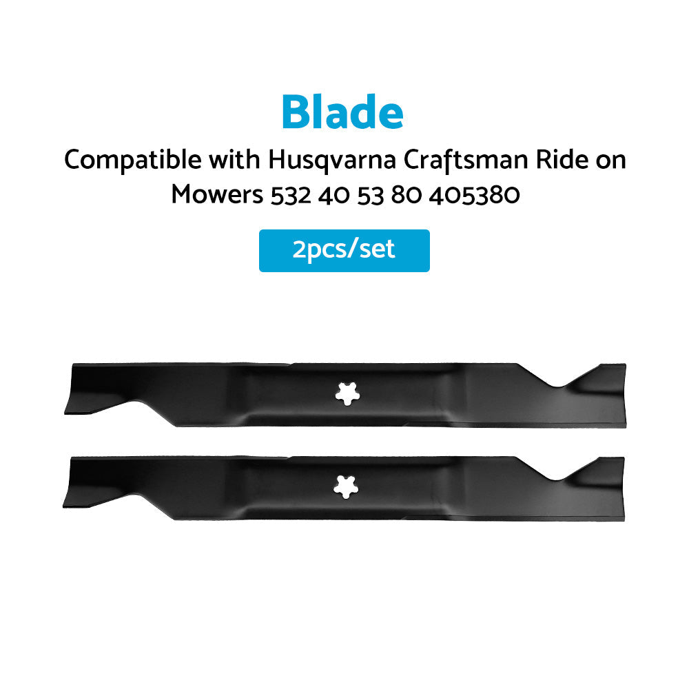 46inch Blades Suitable For Husqvarna Craftsman Ride on Mowers 532 40 53 80 405380-1