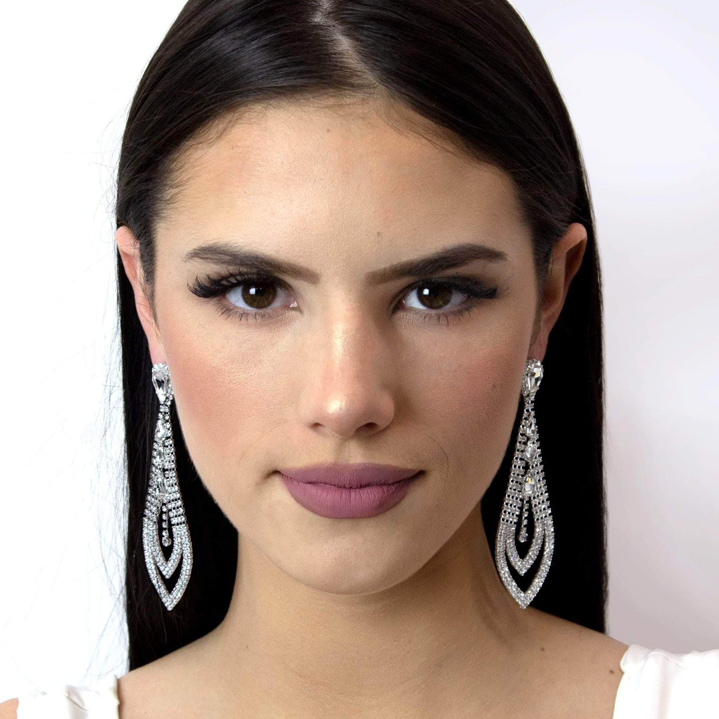 #17025 - Necktie Dangle Earrings - 3.75"-2
