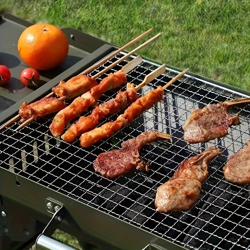 Outdoor Folding Charcoal Grill BBQ Rack-4