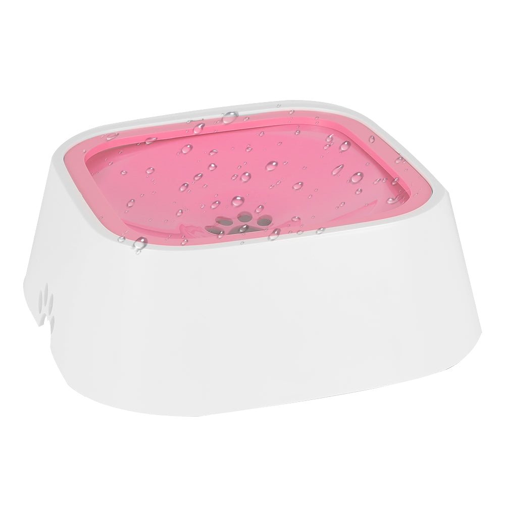 1.5L Pet Drinking Water Bowl Floating Non-Wetting Mouth Dog Cat Bowl Without Spill Drink Water Dispenser ABS Plastic Dogs Feeder-4