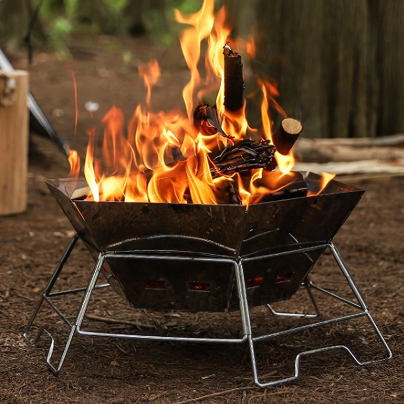 Stainless Steel Folding BBQ Stove-2