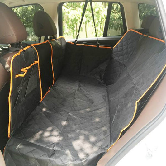 100% Waterproof Dog Car Seat Covers Made of Waterproof Oxford Fabric with Mesh Visual Window for Cars Trucks SUV Black-0