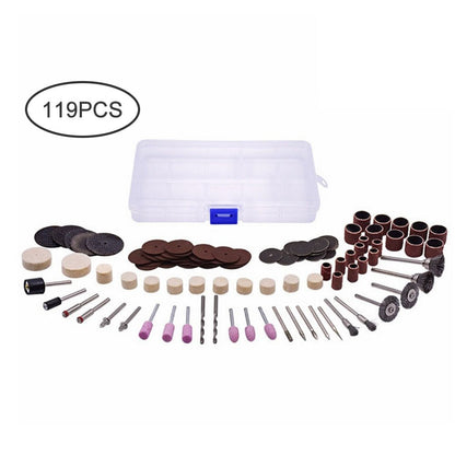 119Pcs/Set Wooden Metal Engraving Electric Rotary Tool Accessories Grinding Polishing Drilling Tools Power Tools Acccessiories-1