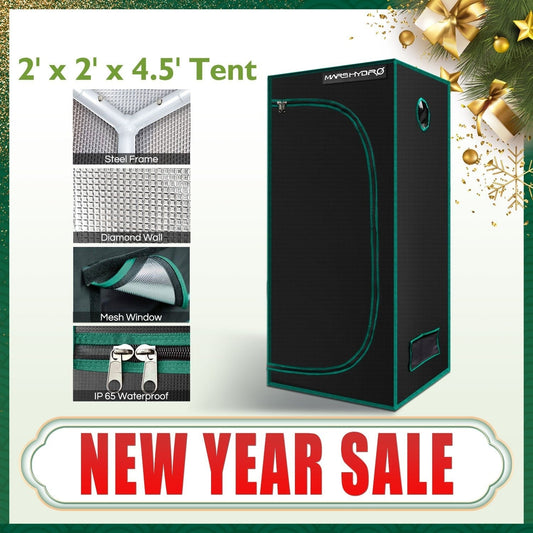 1680D 60x60x140cm Grow Tent Diamond Reflective Mylar, Indoor Hydroponics Grow Tent (24''x24''x55'')-0