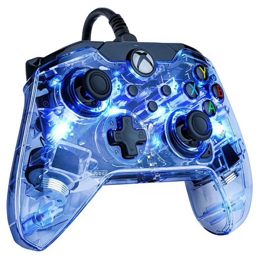 PDP Afterglow Čierna, Modrá, Priehľadná USB Gamepad Analógový/digitálny Xbox One, Xbox Series S, Xbox Series X (049-005-EU)-0