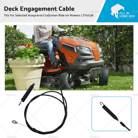 Deck Engagement Cable For Selected Husqvarna Craftsman Ride on Mowers LTH2038-0