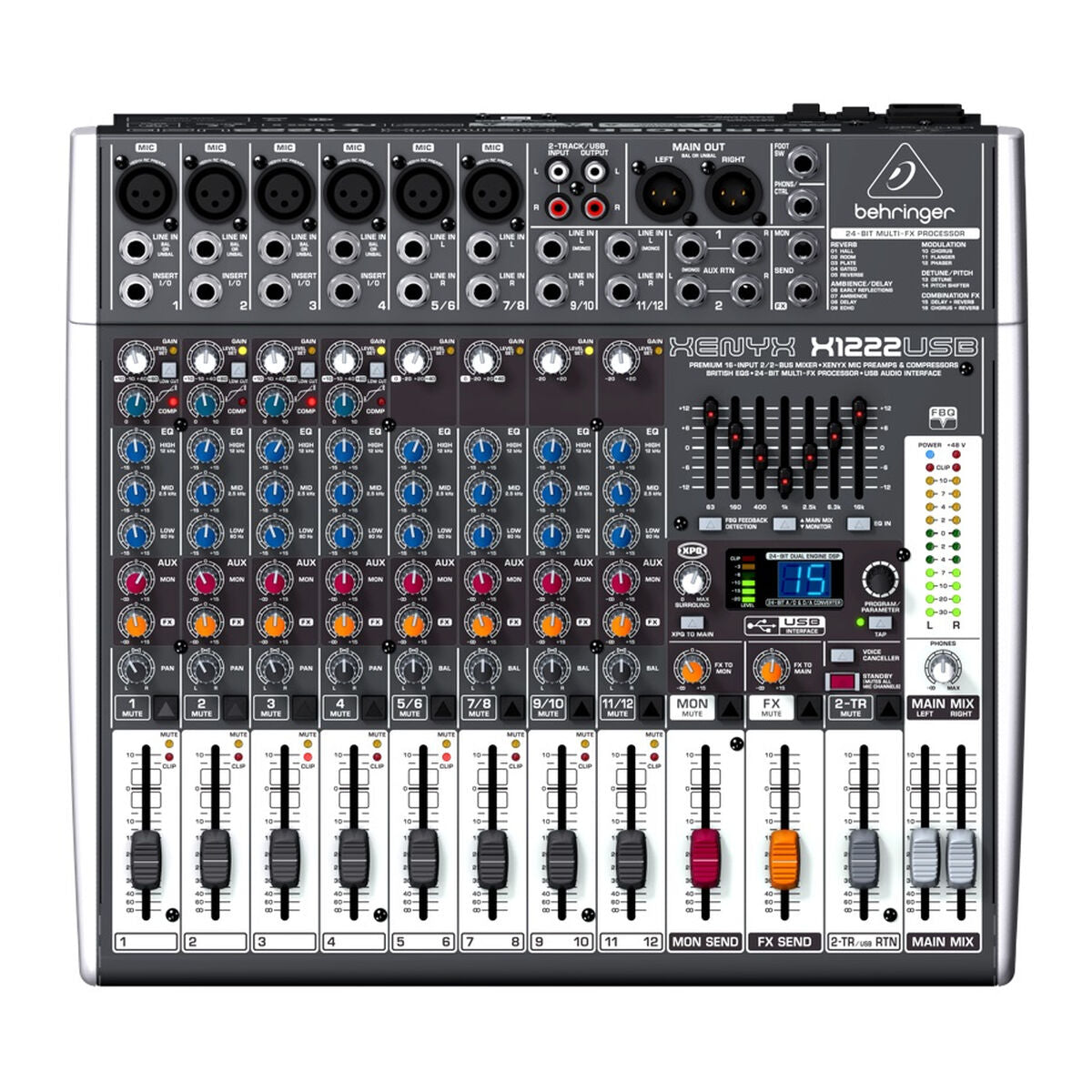 Mixer Behringer X1222USB-0