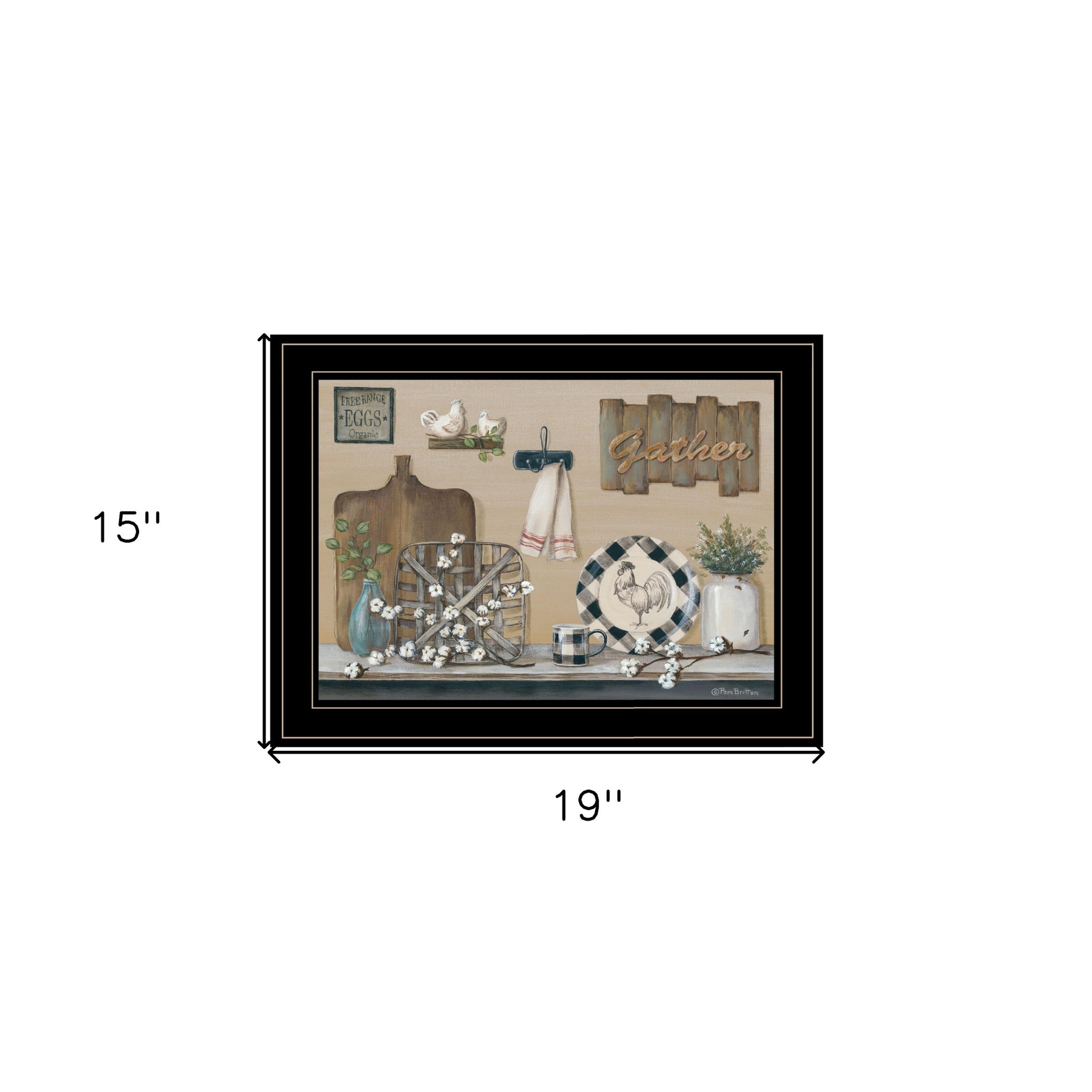 Farmhouse Kitchen Black Framed Print Kitchen Wall Art-5