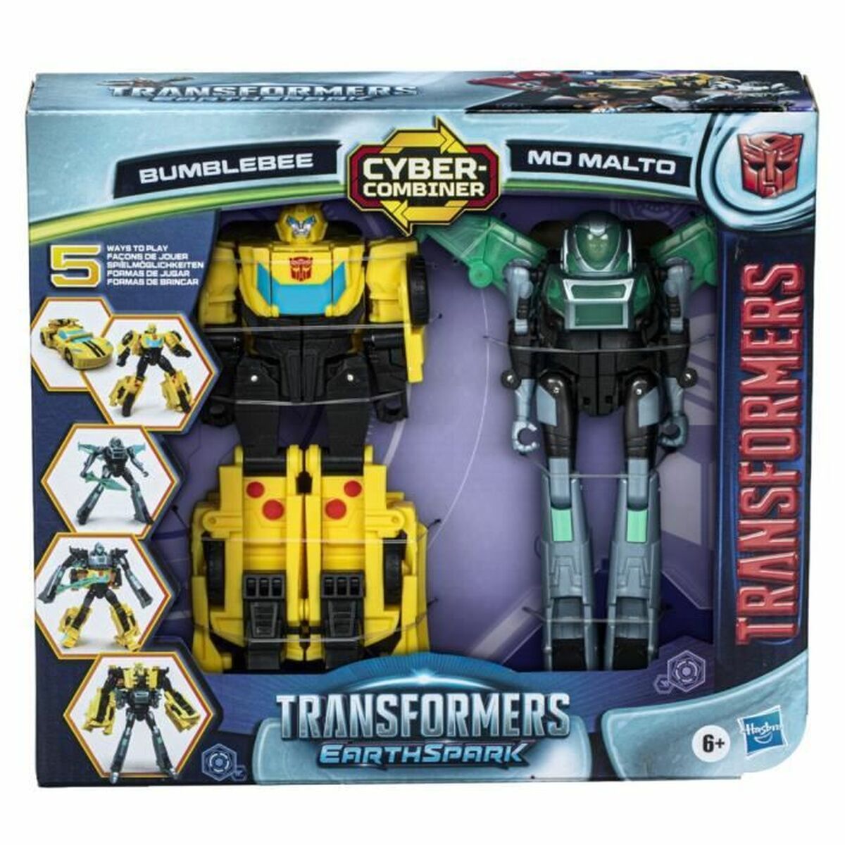 Action Figures Hasbro Cyber-Combiner Bumblebee et Mo Malto-1
