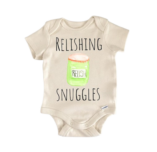 Relish Bbq Barbeque Burger - Baby Boy Girl Clothes Infant Bodysuit Funny-0