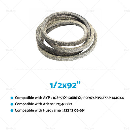 Drive Belt 532 13 09-69 Suitable For Selected Husqvarna,Craftsman ,Poulan Mowers-2