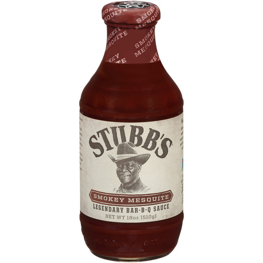 Stubbs Smokey Mesquite BBQ Sauce (6x18Oz)-0