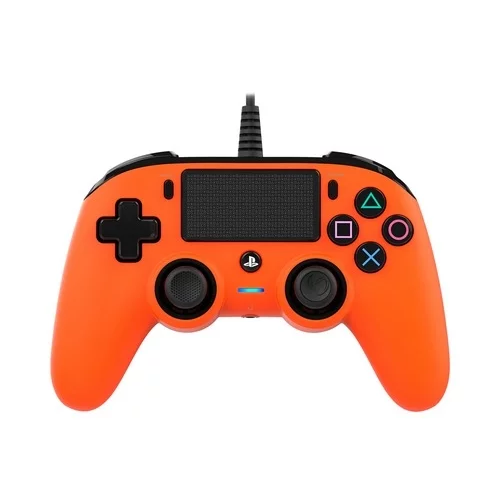 Controller cu fir Nacon Compact pentru Playstation 4, Portocaliu (PS4OFCPADORANGE)-0