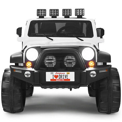 12V 2-Seater Ride on Car Truck with Remote Control and Storage Room-Red-0