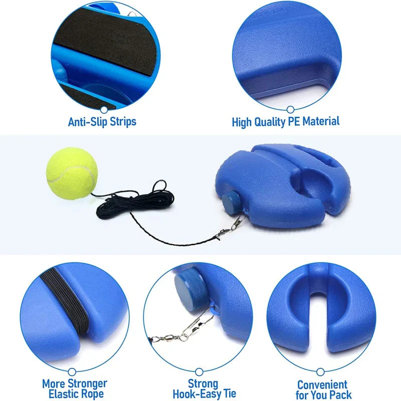 Professional Tennis Training Rebound Ball Self-Practice Tool Blue-2