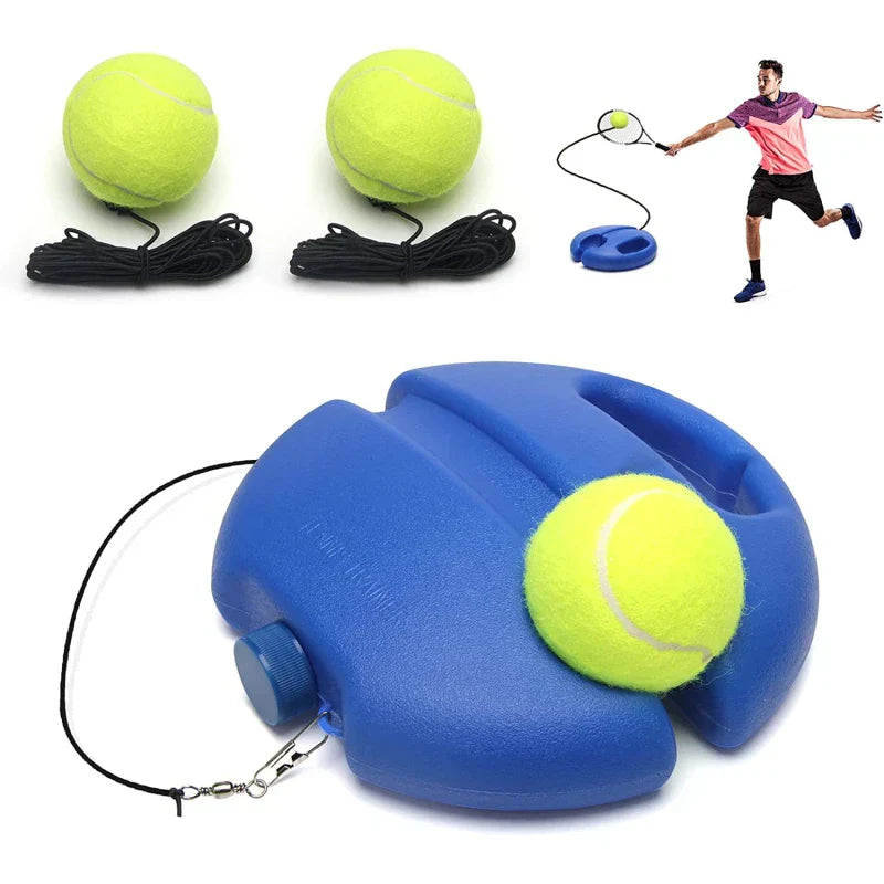 Professional Tennis Training Rebound Ball Self-Practice Tool Blue-0
