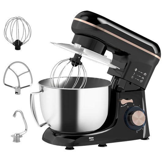 1300W Kitchen Stand Mixer, with Accessories - Black-0