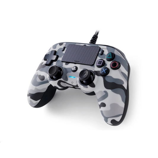 Controller cu fir Nacon Compact pentru Playstation 4, Camo Gri (PS4OFCPADCAMGREY)-0