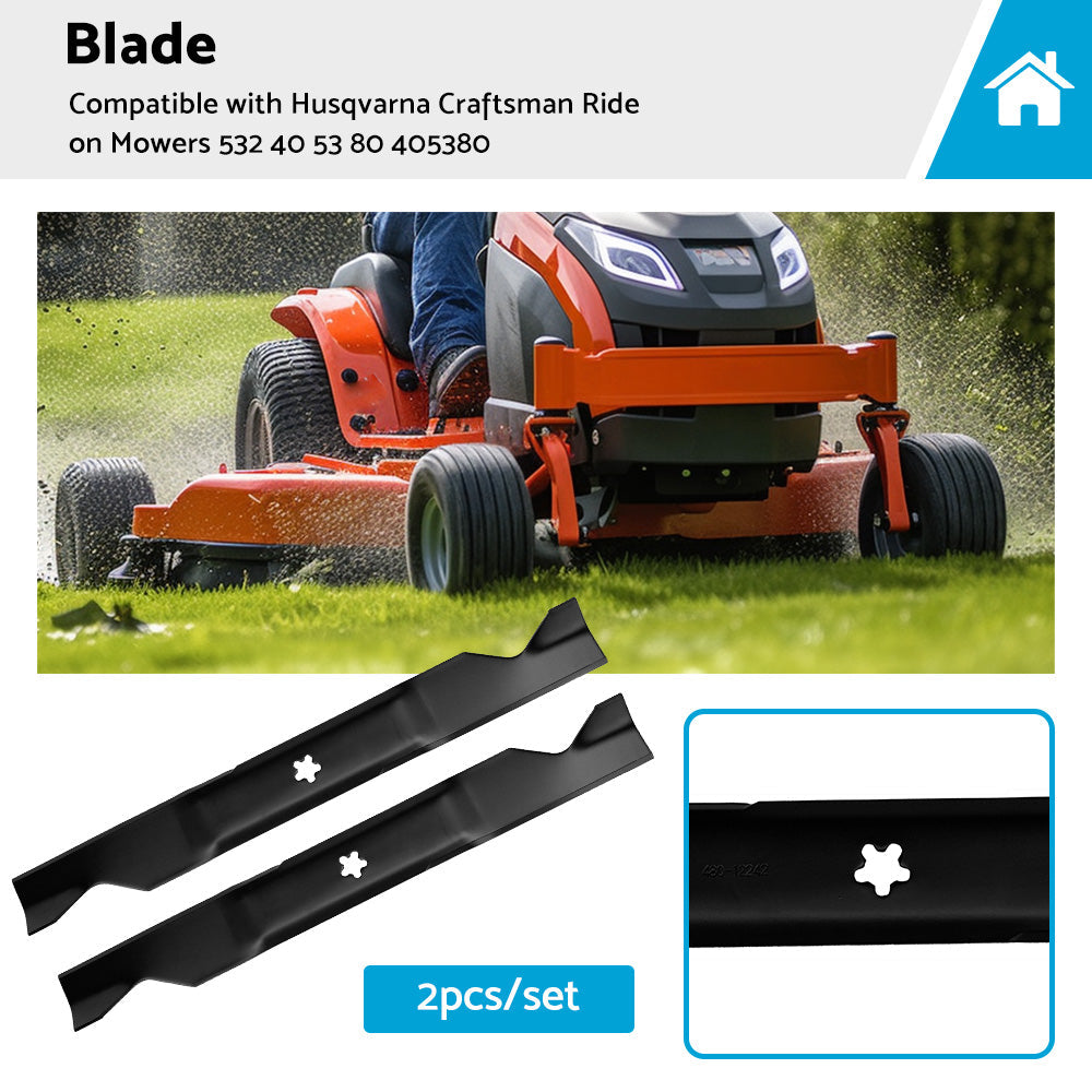 46inch Blades Suitable For Husqvarna Craftsman Ride on Mowers 532 40 53 80 405380-0
