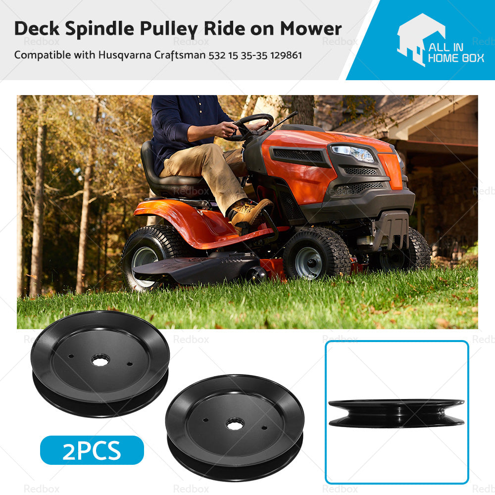 2xDeck Spindle Pulley Ride on Mower Suitable ForHusqvarna Craftsman 532 15 35-35-0