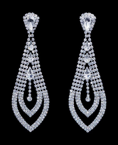 #17025 - Necktie Dangle Earrings - 3.75"-0