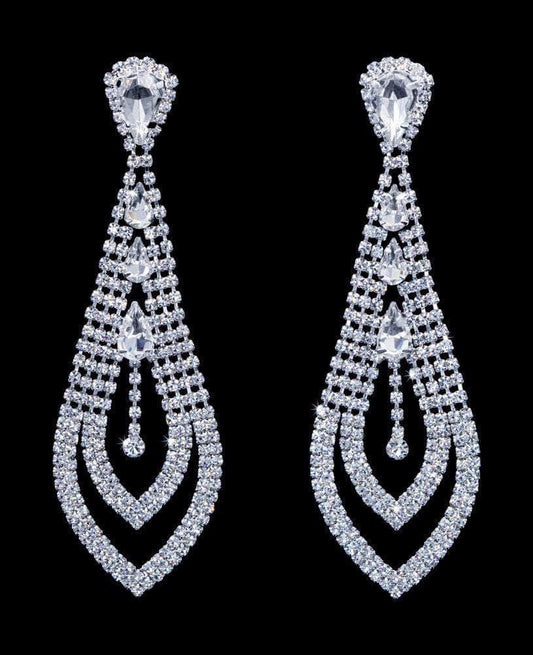 #17025 - Necktie Dangle Earrings - 3.75"-0