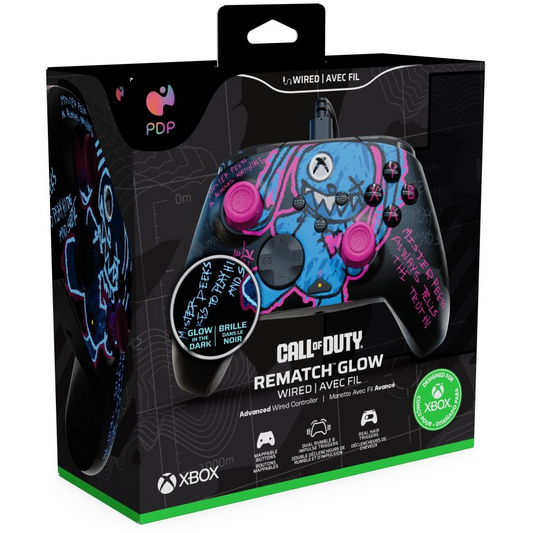 PDP Rematch Glow Xbox Series X|S/Xbox One/PC Call of Duty_ Mister Peeks Glow in the Dark vezetékes kontroller (049-023-CDMP)-0