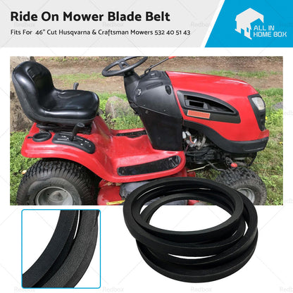 Ride On Mower Blade Belt For 46 inch  Cut Husqvarna  and  Craftsman Mowers 532 40 51 43-0