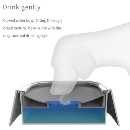 1.5L Pet Drinking Water Bowl Floating Non-Wetting Mouth Dog Cat Bowl Without Spill Drink Water Dispenser ABS Plastic Dogs Feeder-2